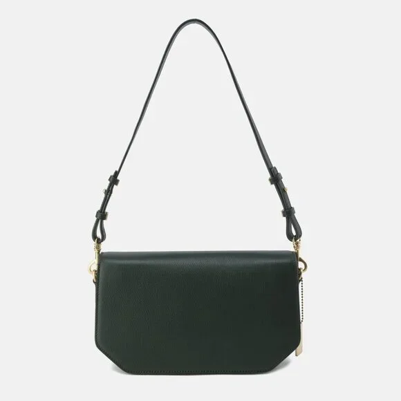 NWT MONCRIEF LONDON Taylor Forest Green Leather Shoulder Bag - Picture 8 of 10
